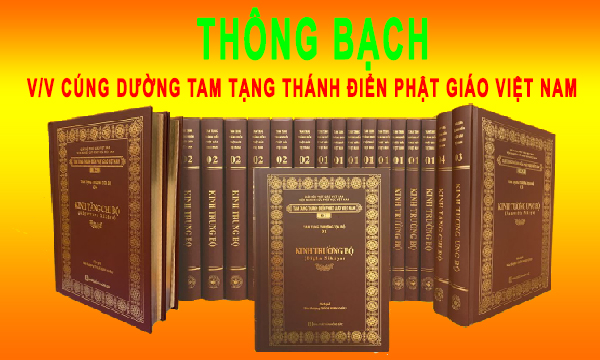 Thông bạch v/v Cúng dường Tam tạng Thánh điển Phật giáo Việt Nam