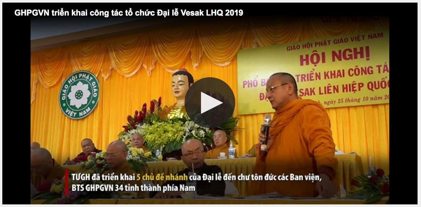 Giáo hội Phật giáo Việt Nam triển khai công tác tổ chức Đại lễ Vesak Liên Hiệp Quốc 2019