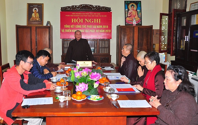 Phân viện Nghiên cứu Phật học Việt Nam tại Hà Nội triển khai công tác Phật sự năm 2019

